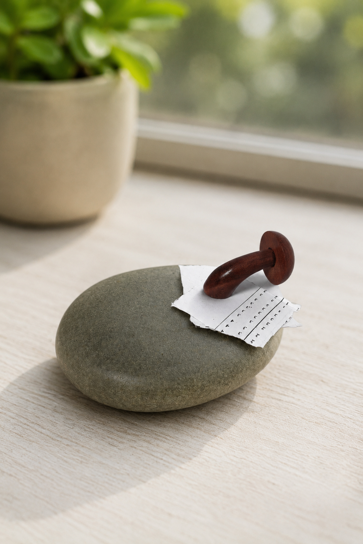 SAAG mushroom stone paper weight