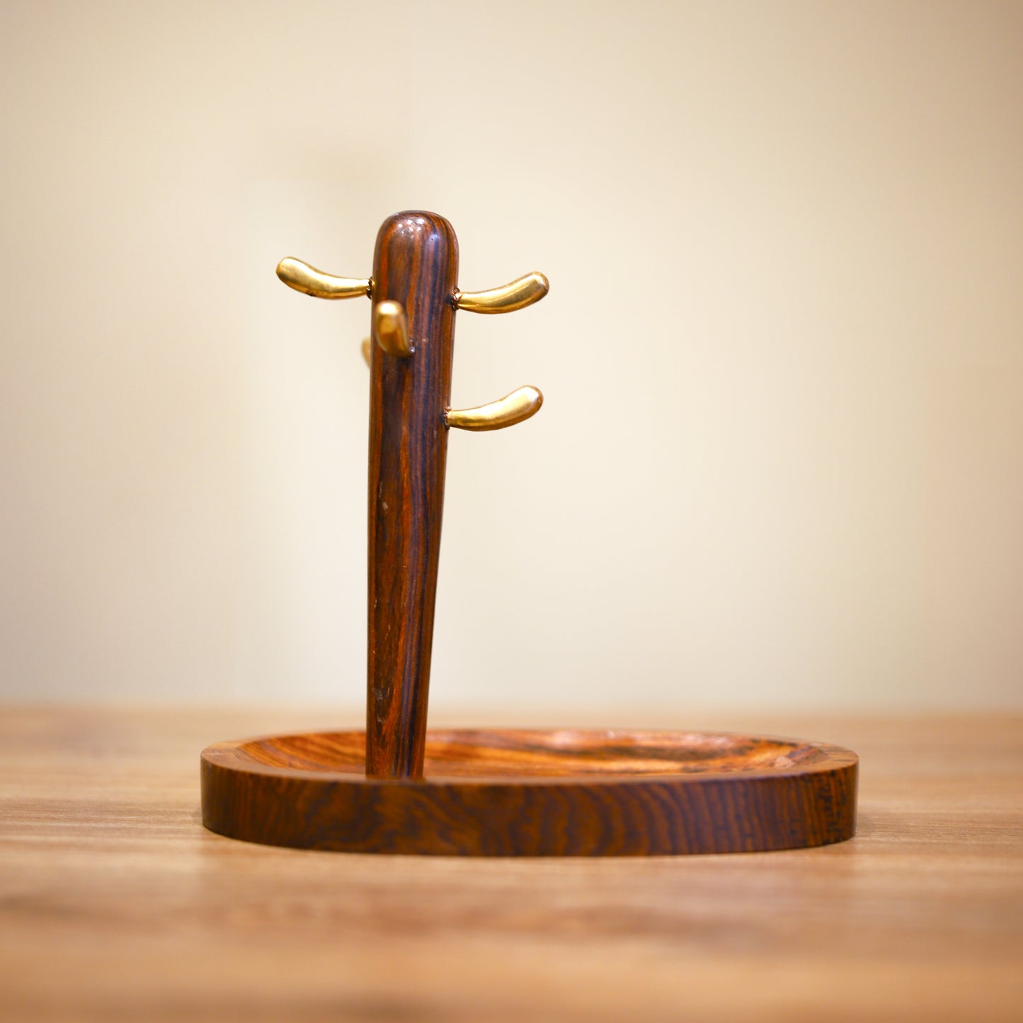 Brass Cactus Key Stand