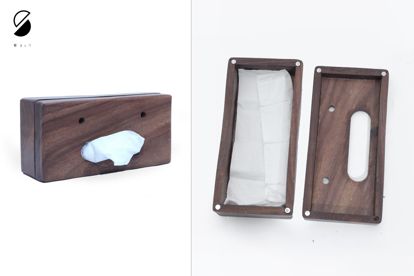 Double Side Tissue Box