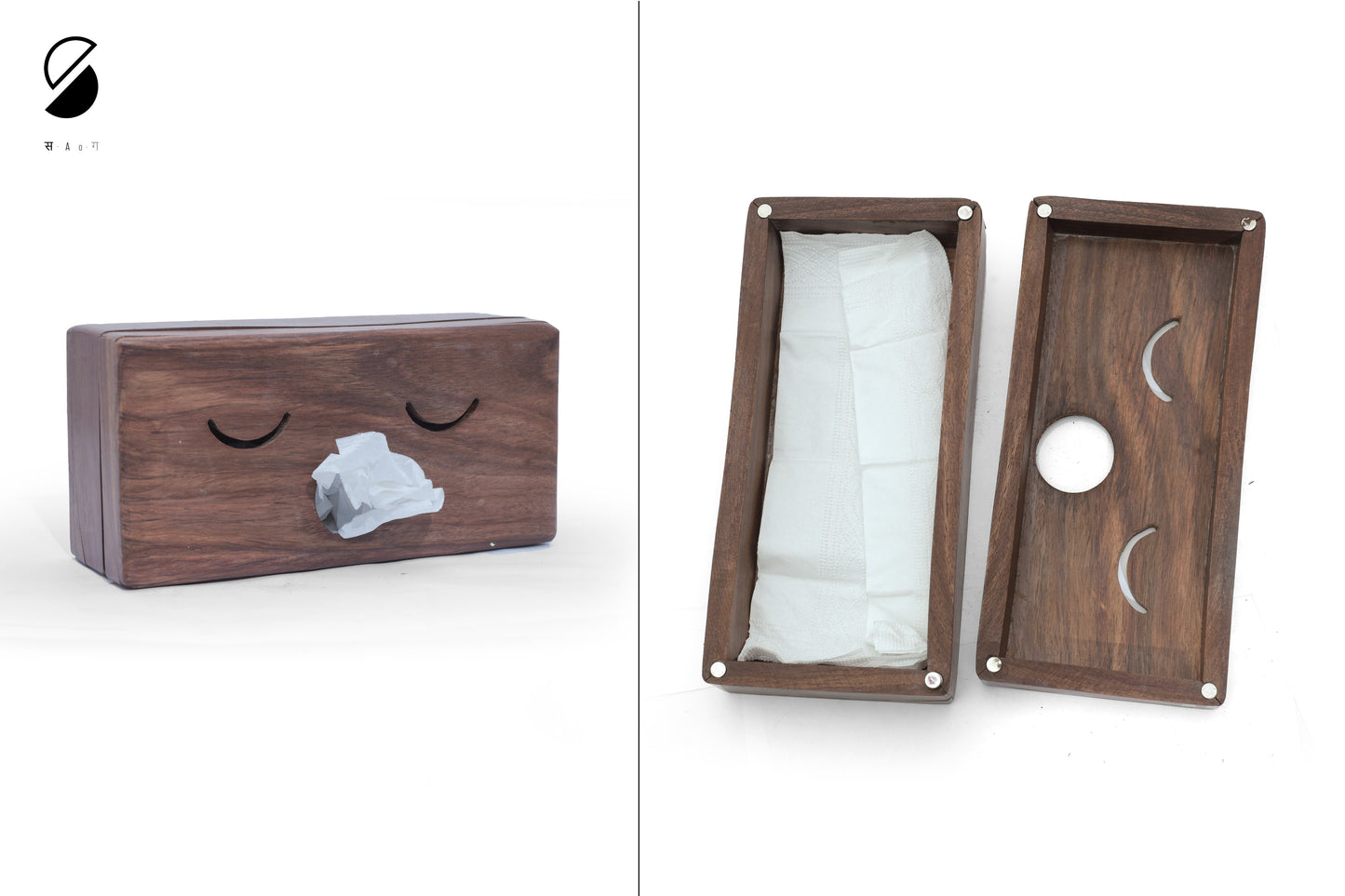 Double Side Tissue Box