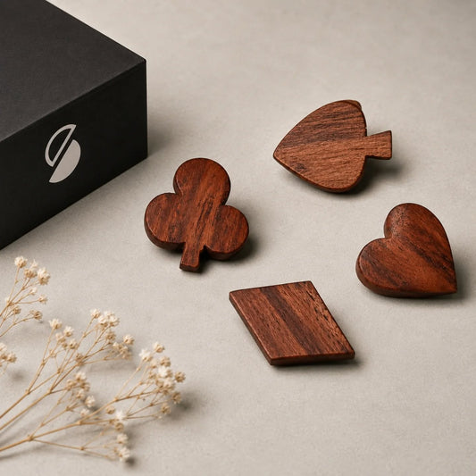 SAAG Spades — Sagwan teak card-suit decor (view 2)