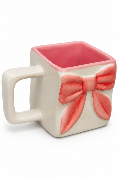 SAAG ceramic mug pink bow