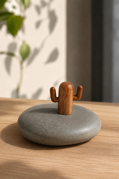 SAAG cactus stone paper weight