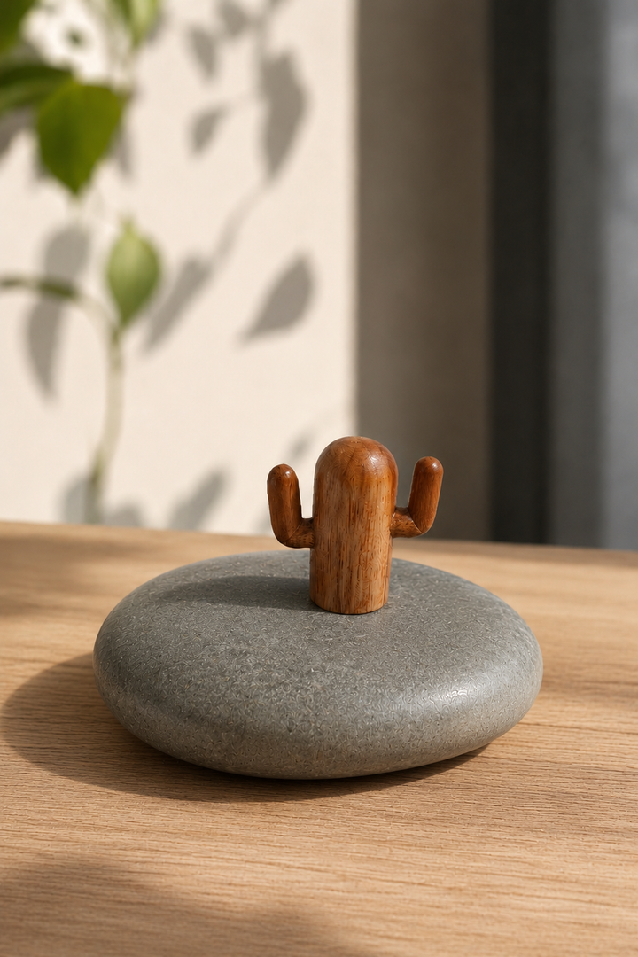 SAAG cactus stone paper weight