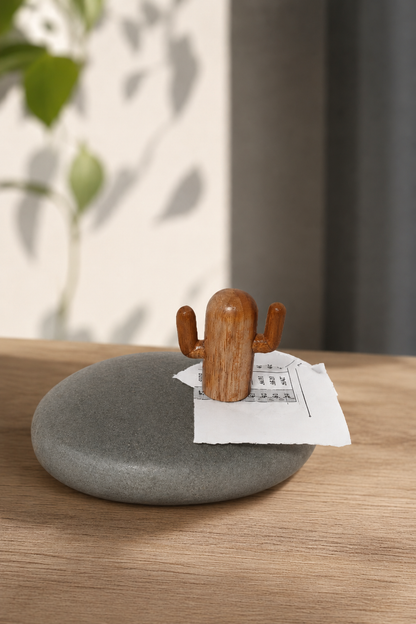 SAAG cactus stone paper weight