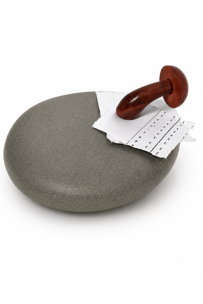 SAAG mushroom stone paper weight
