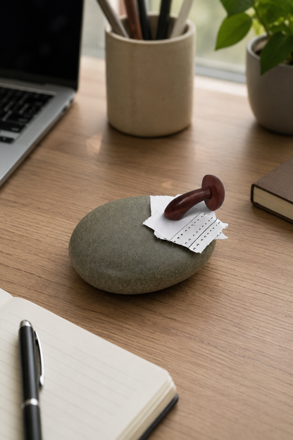 SAAG mushroom stone paper weight