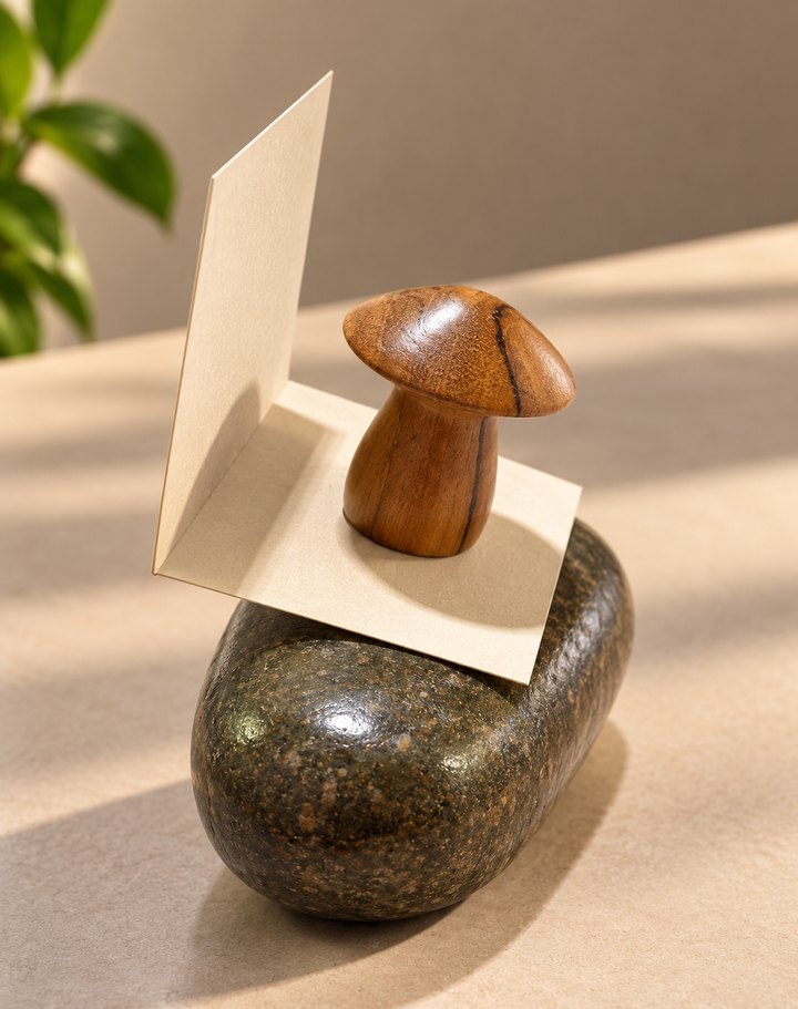 Mushroom Stone Paper Weight – corrected view 2