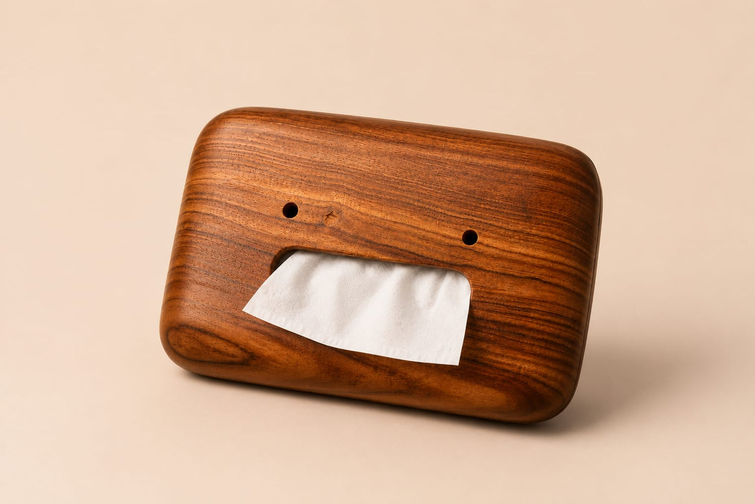 Wooden Tissue Holder
