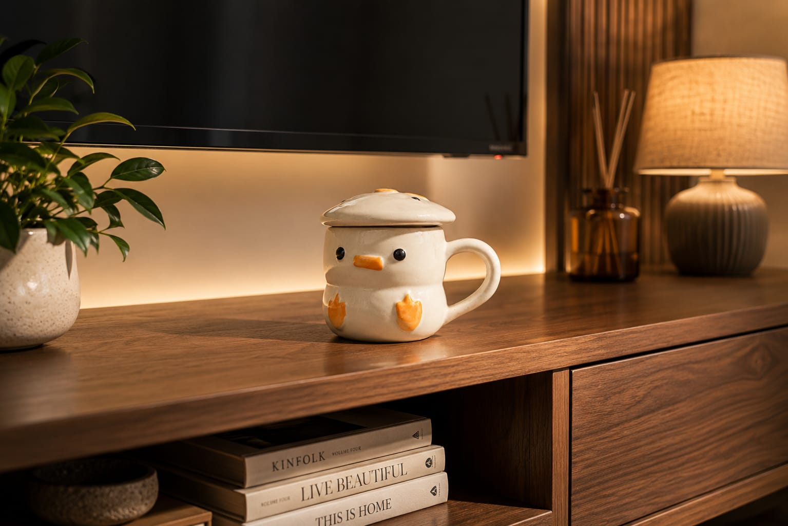 SAAG Happy Hatch Mug — premium ceramic mug with playful character design (view 3)