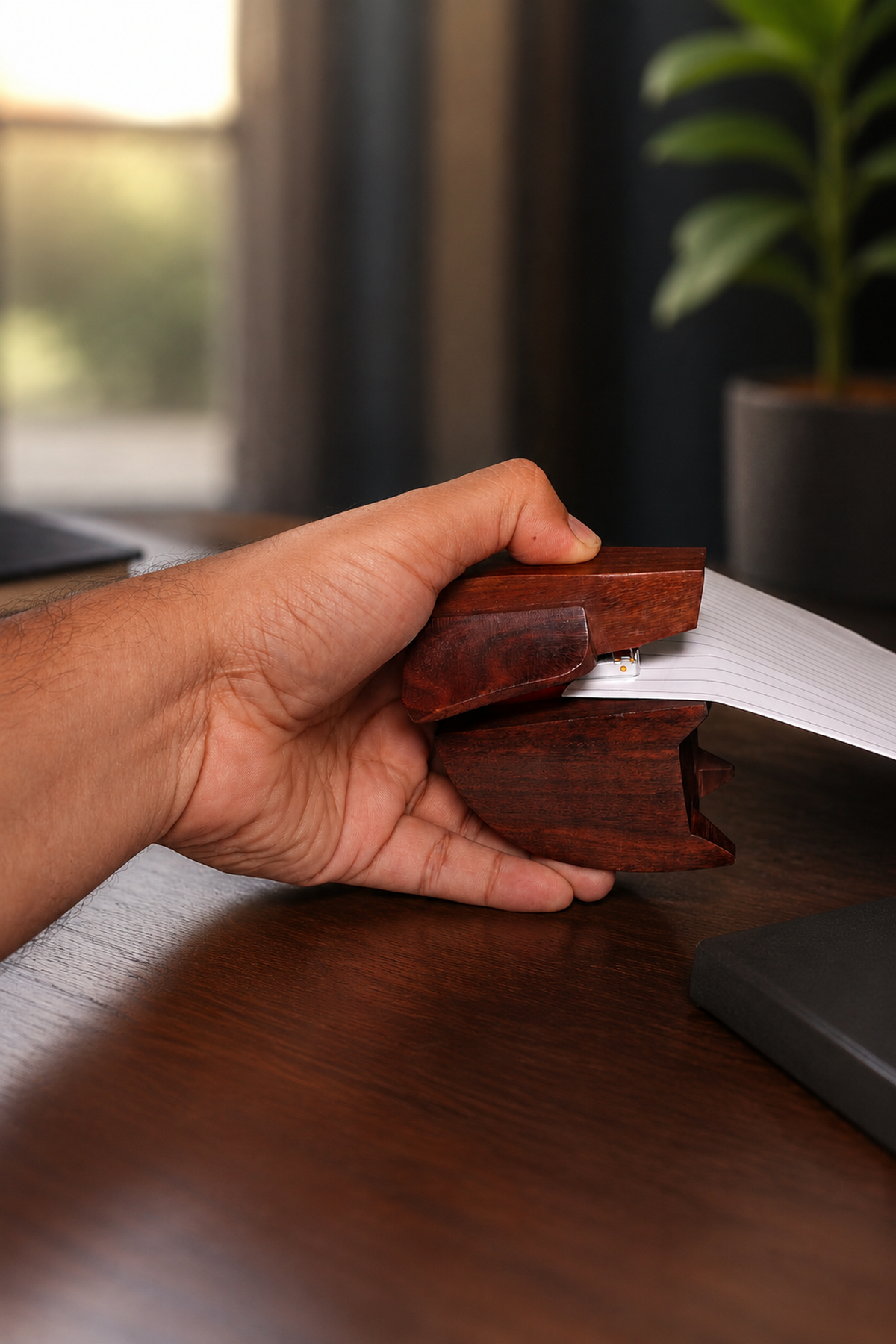 SAAG Mid Elephant Stapler — profile view