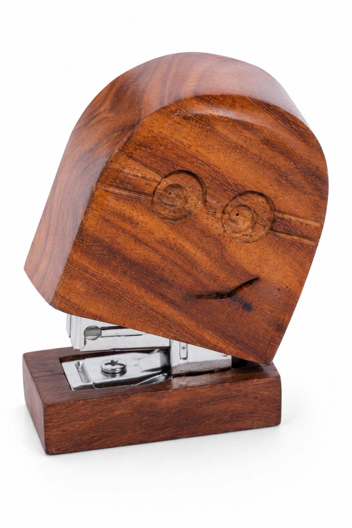 SAAG Stapler Minios — Sagwan teak desk stapler (view 3)
