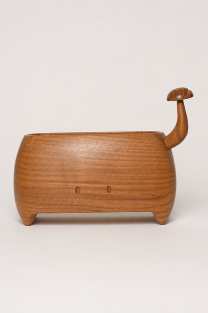SAAG Mushroom Tail Large — Sagwan teak decor centrepiece