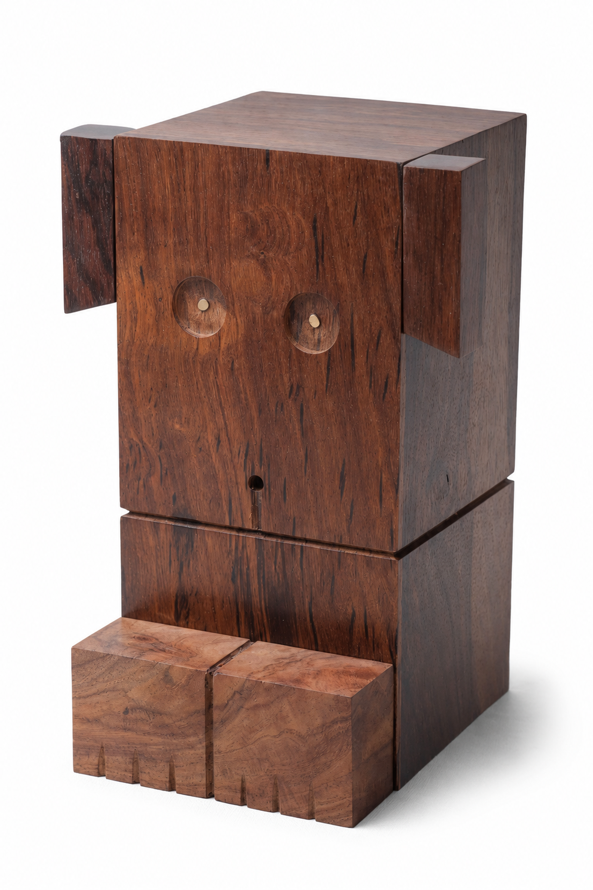 SAAG Dog Piggy Bank — teak detail