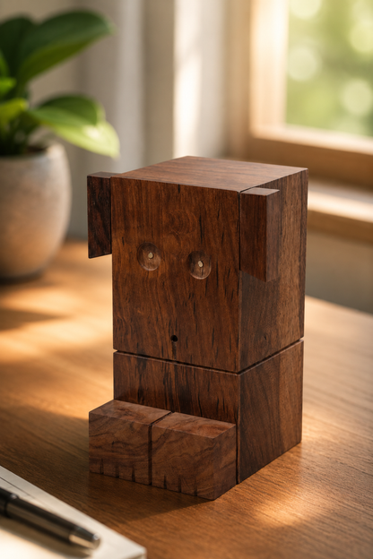 SAAG Dog Piggy Bank — profile view