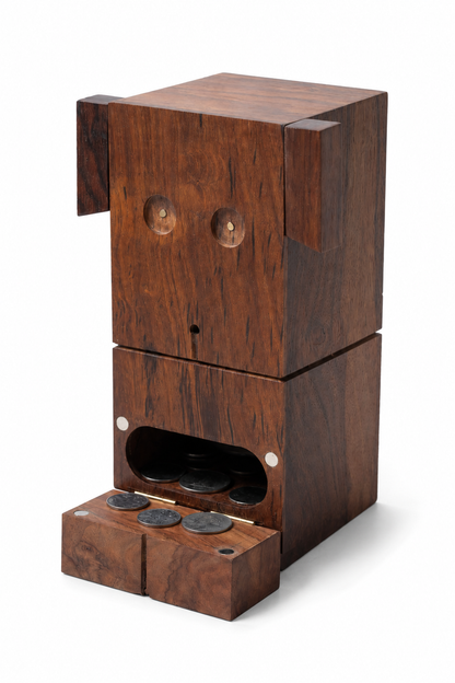 SAAG Dog Piggy Bank — styled view
