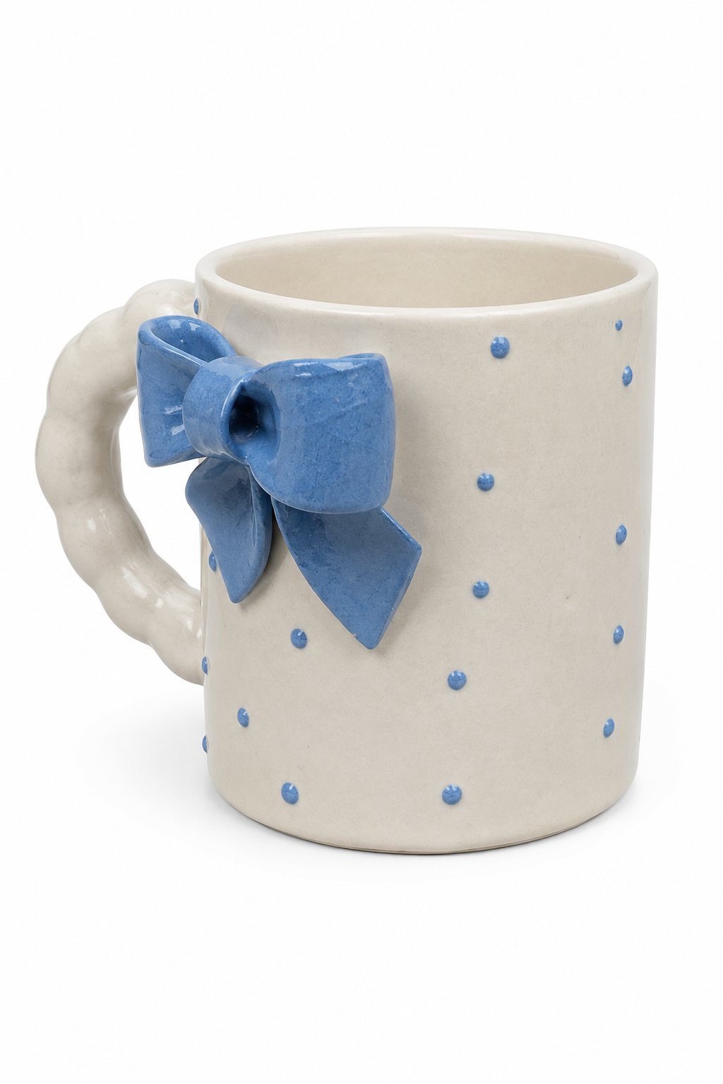 SAAG Bella Bow Mug — premium ceramic mug with delicate bow detail (view 4)