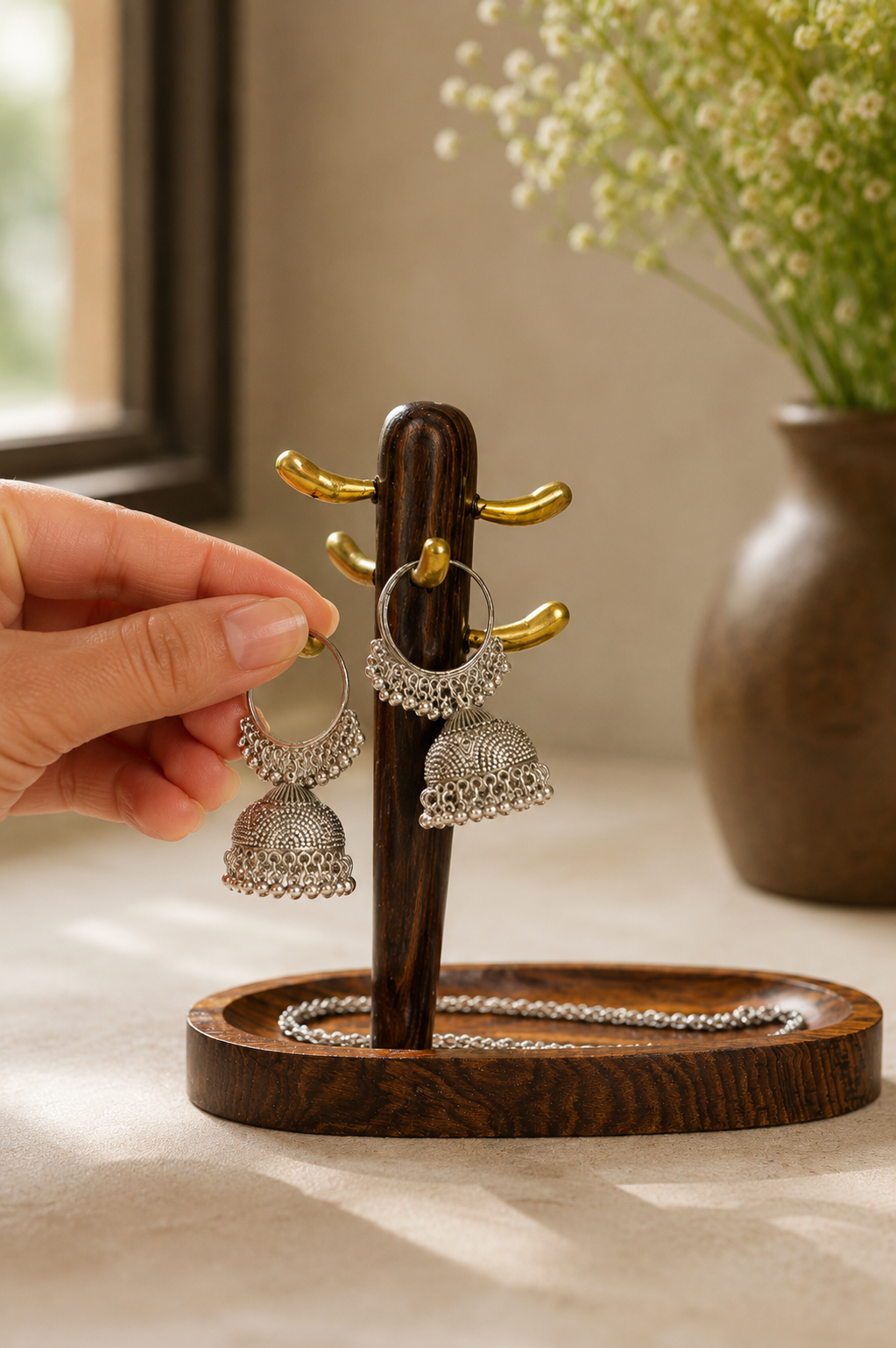 Brass Cactus Key Stand - 3