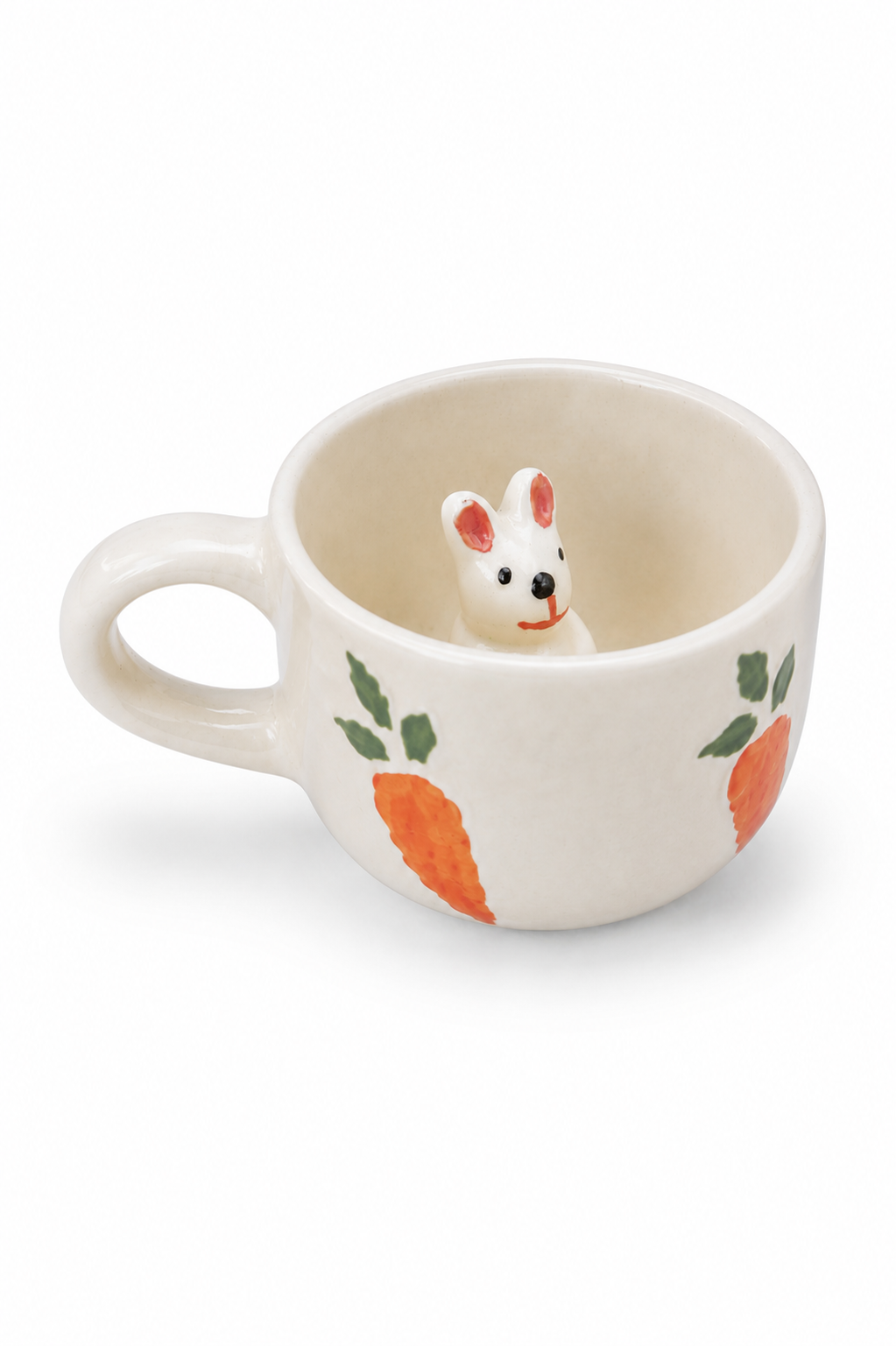 SAAG Carrot Charm Mug — premium ceramic mug with carrot character design (view 1)