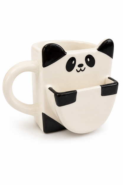 SAAG Panda Hug Mug — premium ceramic coffee mug with panda character design (view 3)