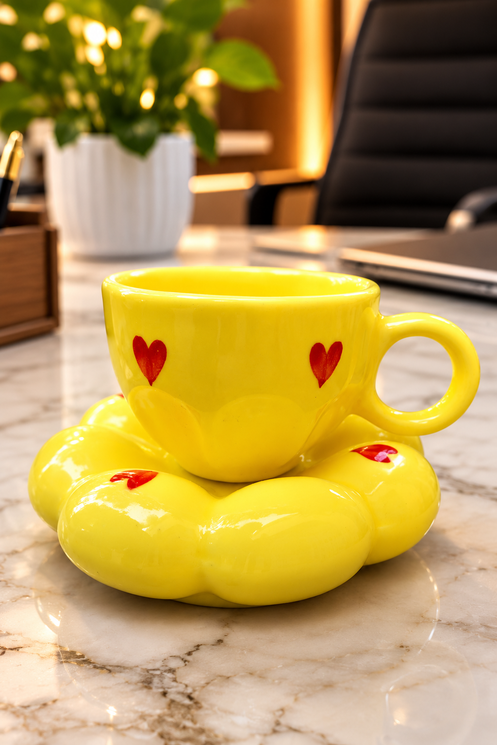 SAAG Secure Bloom Mug — floral ceramic mug (view 1)