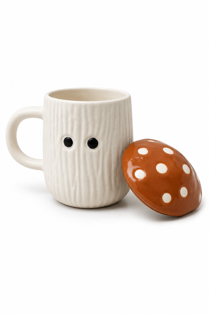 SAAG Truffle Mushroom Mug — premium ceramic mug with earthy mushroom design (view 4)