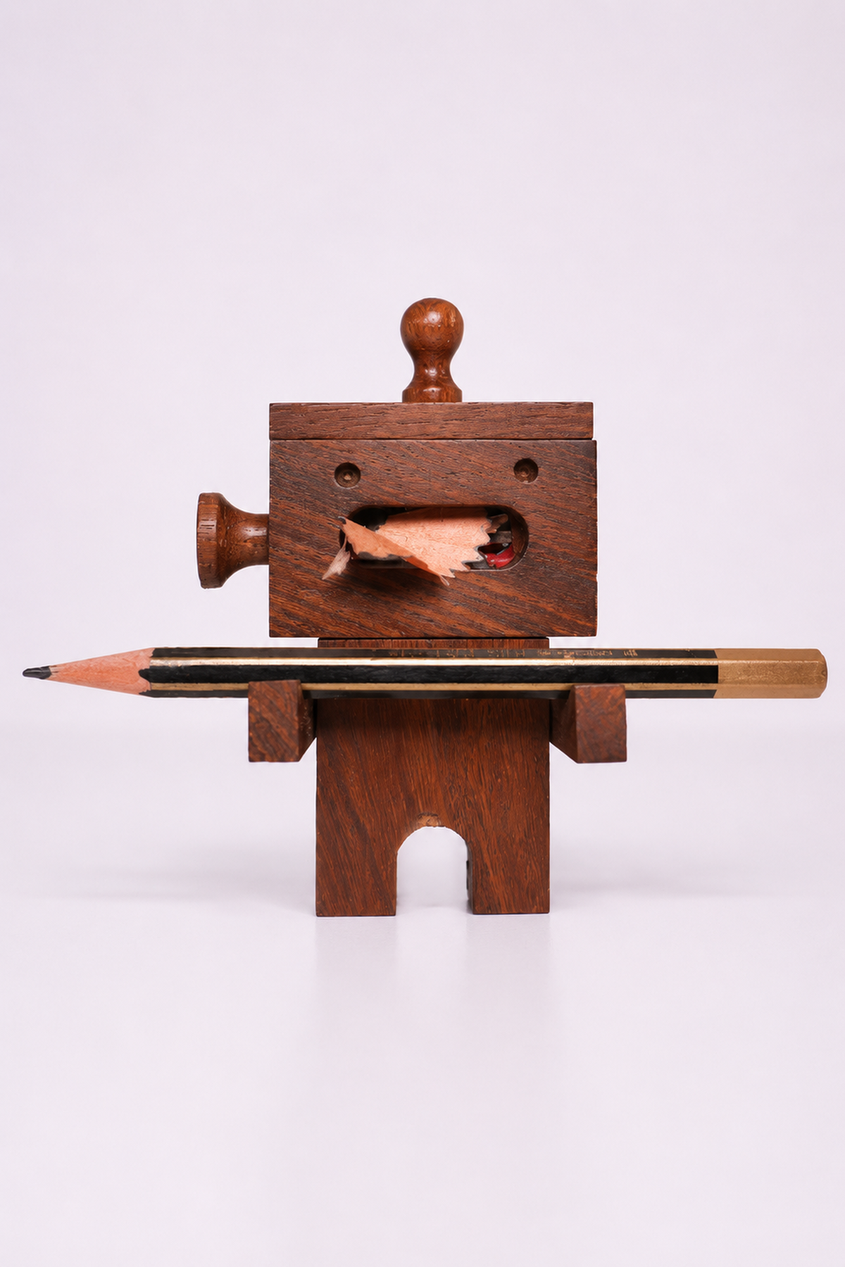 SAAG Male Sharpener — Sagwan teak pencil sharpener