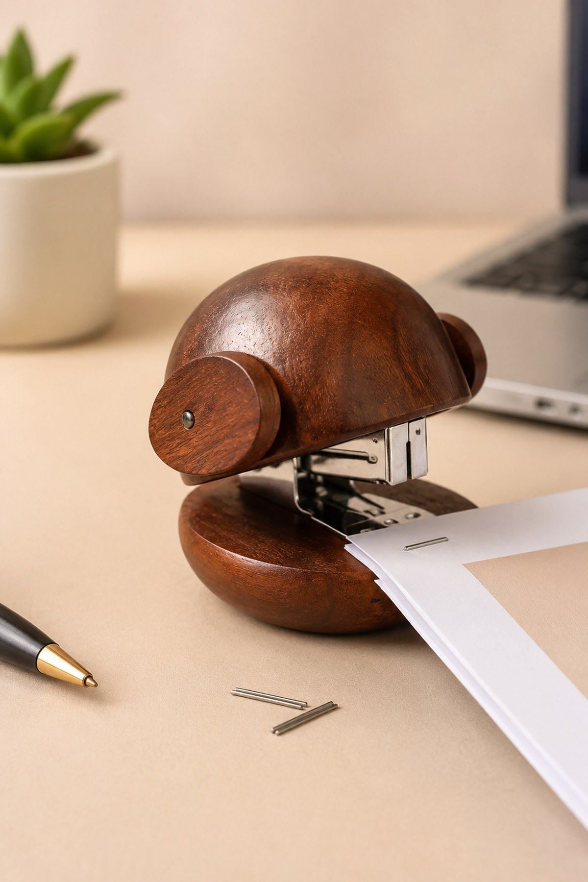 SAAG Dog Stapler — desk view