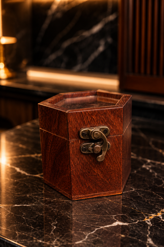 SAAG Single Watchbox — Sagwan teak watch organiser (view 1)