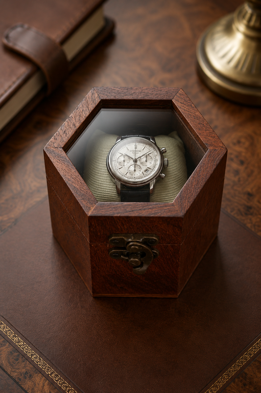 SAAG Single Watchbox — Sagwan teak watch organiser (view 2)