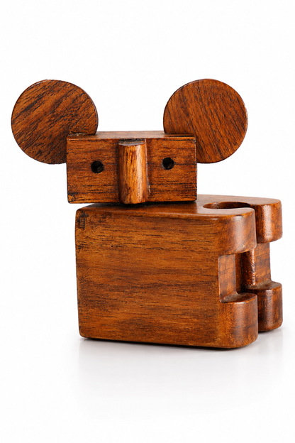 SAAG Koala Test Tube Planter — teak detail
