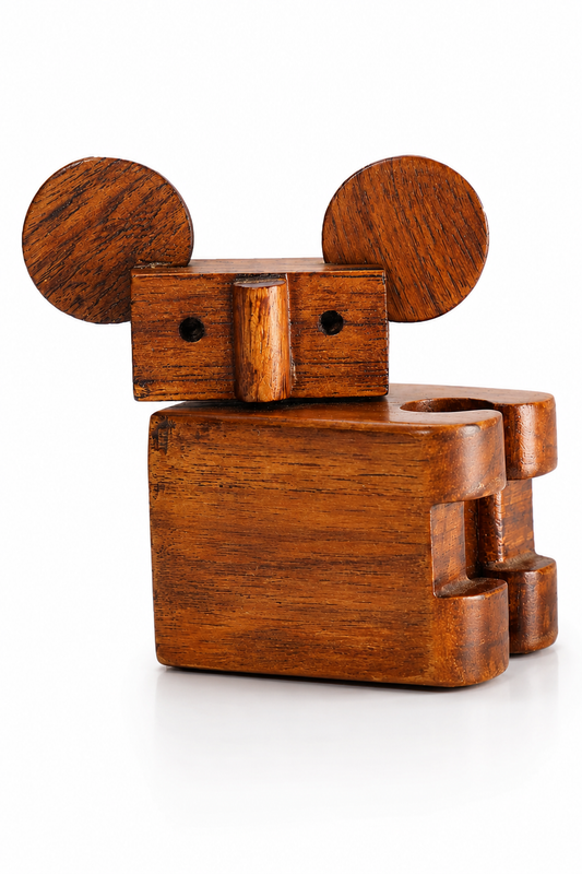 SAAG Koala Test Tube Planter — teak detail