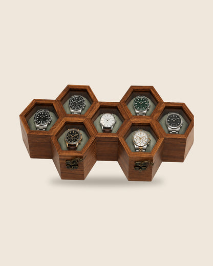 SAAG Watch Box — Sagwan teak watch organiser (view 1)